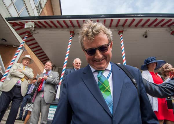 This was Mark Johnston at York 2018 after he became Britain's most successful trainer. Photo: James Hardisty.