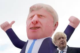 Boris Johnson showed the cheeky side to his character when visiting Hartlepool after his party's by-election win.