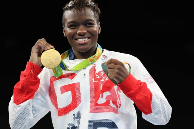 Nicola Adams after winning gold at the Rio Olympic Games in 2016. Picture: Owen Humphreys/PA