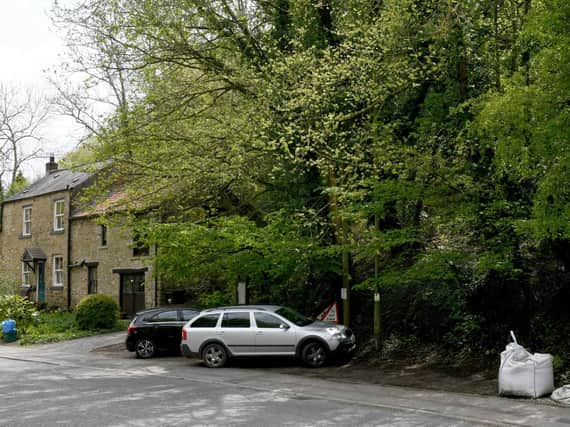 The car park beside the old Good Intent pub, now Dr Robert Brown's home