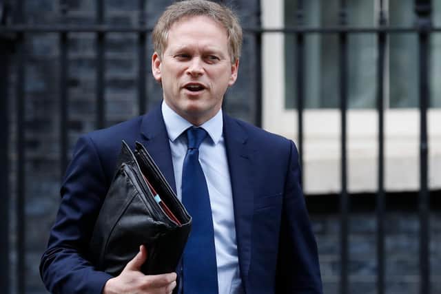 Transport Secretary Grant Shapps leaves number 10, Downng Street in central London on March 17, 2020. Photo by TOLGA AKMEN/AFP via Getty Images