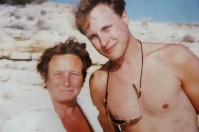 Sylvia's mother, Irmgard Chapman, and brother, Felix Schroer, on holiday.