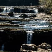 Aysgarth Falls, one of the Yorkshire Dales most famous landmarks, is a triple flight of waterfalls