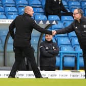 RESPECT: Sean Dyche and Marcelo Bielsa. Picture: Getty Images.