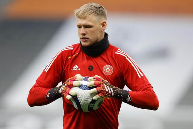 Keeping busy: Sheffield United goalkeeper Aaron Ramsdale has suffered back-to-back relegations. (Picture: Sportimage)