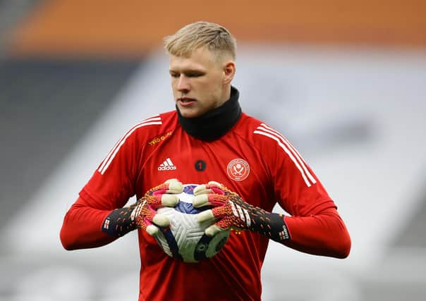 Keeping busy: Sheffield United goalkeeper Aaron Ramsdale has suffered back-to-back relegations. (Picture: Sportimage)