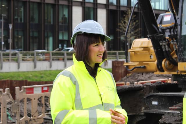 Shadow Chancellor Rachel Reeves during her visit to Kirkstall Forge.