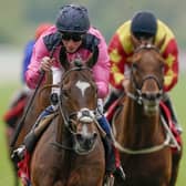 Spanish Mission ridden by William Buick go on to win The Matchbook Yorkshire Cup Stakes during day three of the Dante Festival at York Racecourse.