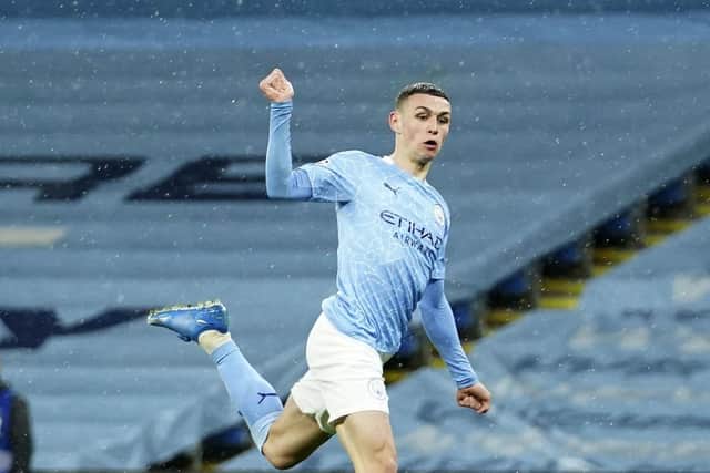 Manchester City's Phil Foden (AP Photo/Dave Thompson)