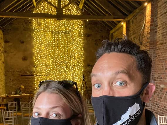 Oliver and Laura Robinson are owners of the Normans, a barn-style wedding venue in York, and have been working with couples, some of whom have postponed their wedding dates three times.