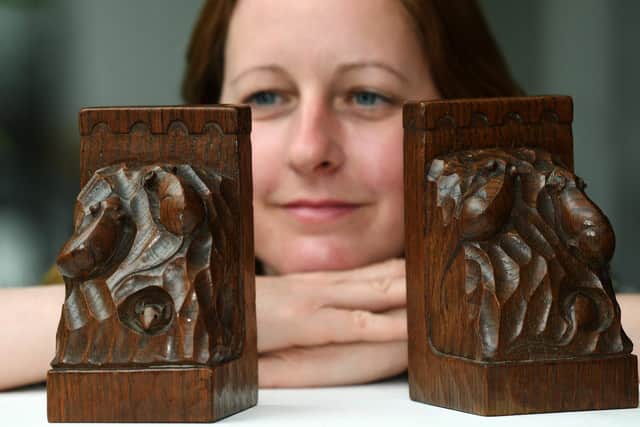 The triple mice bookends are also up for auction
