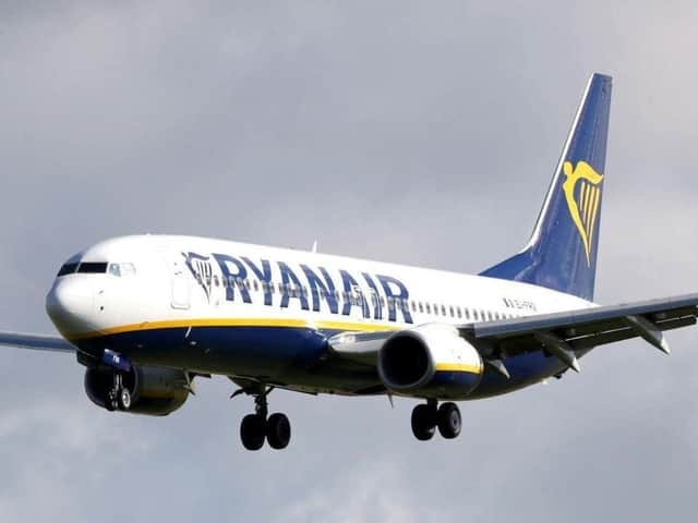 Ryanair saw traffic fall by 81 per cent