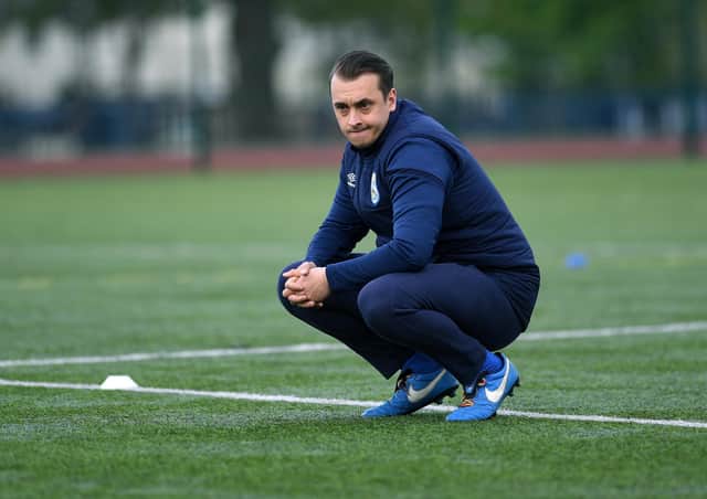 Huddersfield Town Women manager Jordan Wimpenny. (Picture: Jonathan Gawthorpe)
