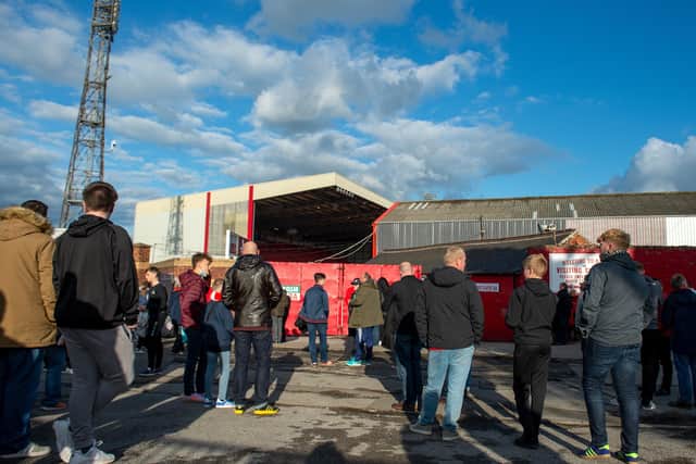 Fans back at Oakwell. Barnsley FC v Swansea City.  Picture Bruce Rollinson