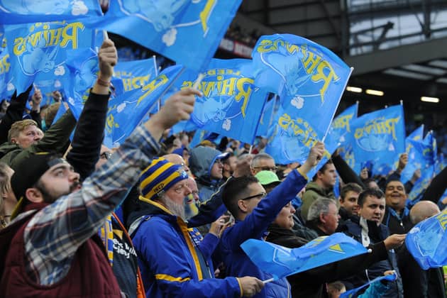 On the way back: Leeds Rhinos supporters will finally be allowed back into Headingley for Sunday’s night’s Super League encounter against Hull FC. Picture: Bruce rollinson