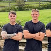 Left to right, Ollie Ward, Jeremy Butterfield and Henry Bartle will be running three marathons in three days in memory of their friend James Hindmarsh,