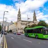 The first-ever zero emission bus fleet for West Yorkshire was unveiled in Leeds last year. (YPN).