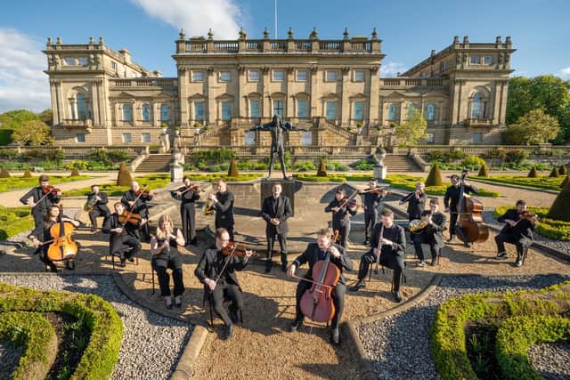 The Yorkshire Symphony Orchestra, playing at Harewood House, Leeds.
