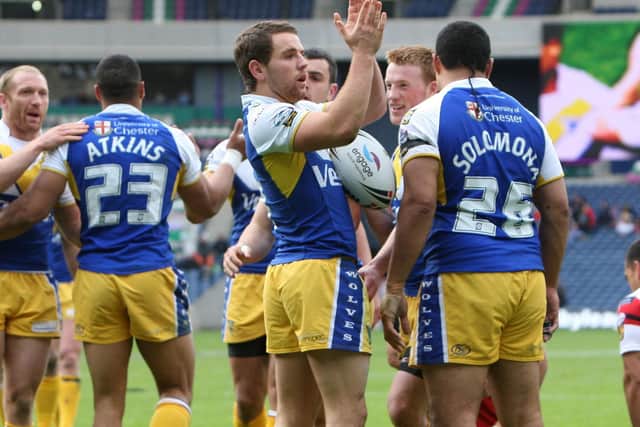 Young Richie Myler, centre, in his Warrington Wolves days back in 2010 (Picture: Lynne Cameron/PA Wire)