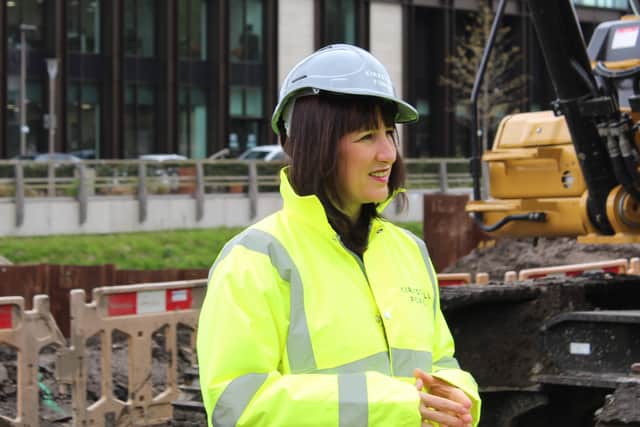 New Shadow Chancellor Rachel Reeves during a visit to Kirkstall Forge earlier this month.