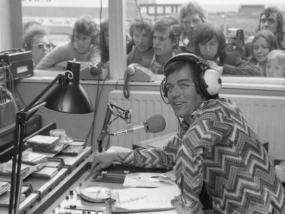 DJ Tony Blackburn in Sunderland in 1973.