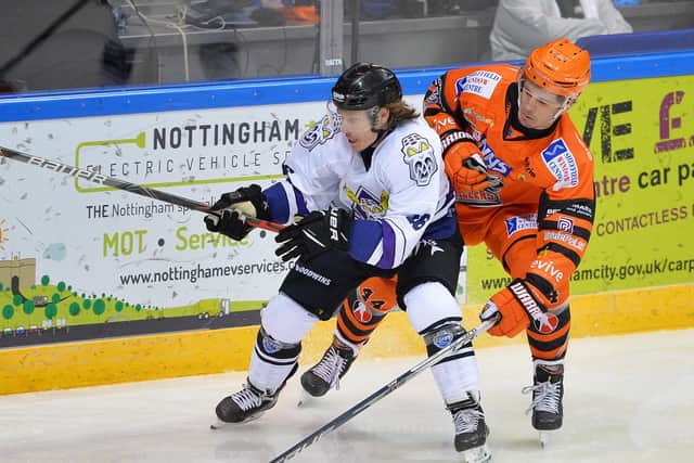 READY FOR ACTION: Sheffield Steelers' defenceman, Sam Jones. Picture: Dean Woolley.