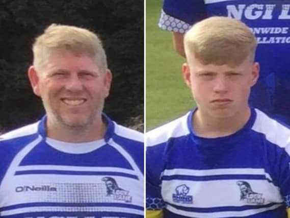 David Bottomley and his son Clayton