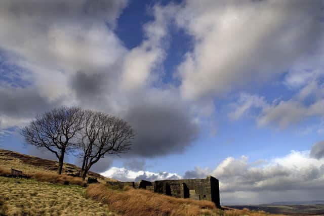 Top Withens high on the Pennine Moors above Haworth. The ruins have long been associated with the Bronte's as the home of the Earnshaws in Emily Bronte's novel 'Wuthering Heights'. Picture: Bruce Rollinson