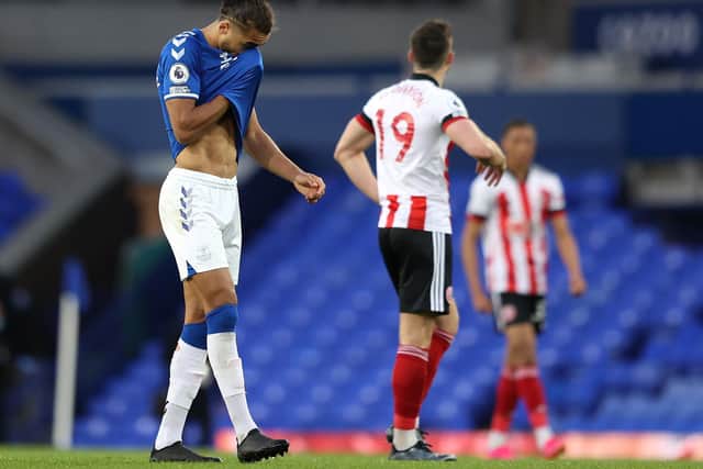 OUT OF FORM: Everton's Dominic Calvert-Lewin. Picture: Getty Images.