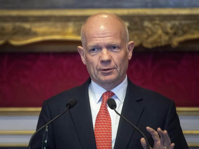 Lord William Hague. (Photo by Victoria Jones - WPA Pool/Getty Images).