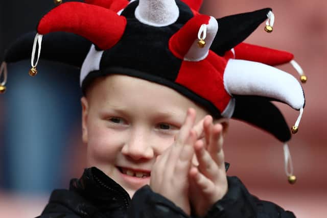 A young Blades supporter.