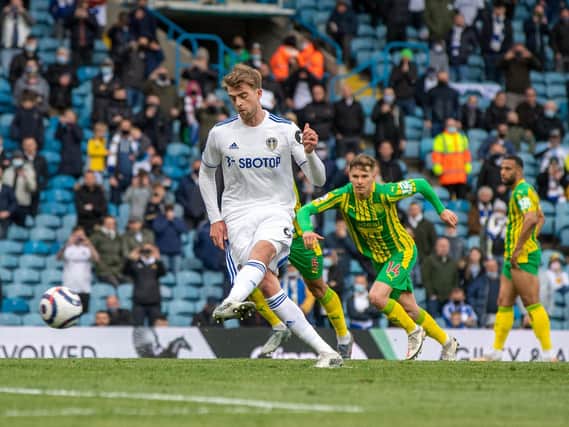 PENALTY: Patrick Bamford gets his goal for Leeds United