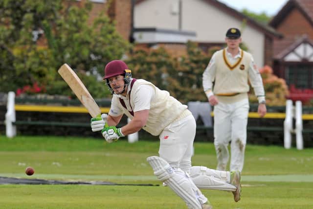 Key knock: Henry Rush on his way to 54 in Morley's four-run win at Pudsey St Lawrence.