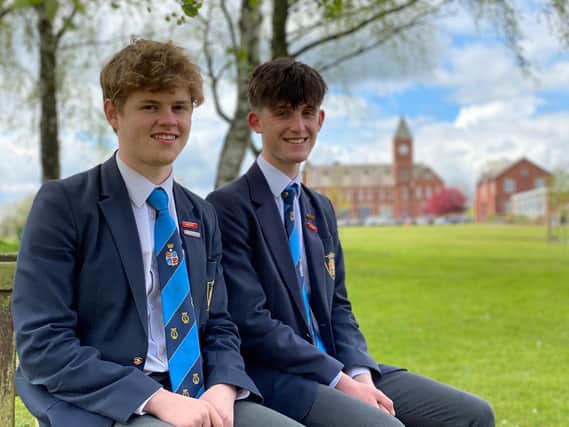 Pictured, Barnaby Sladden (left) and James Kitchingman both from Ripon Grammar School. The talented pair have sung their way to success at highly competitive auditions for prestigious choral scholarships.Photo credit: RGS