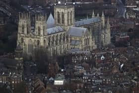 An aerial view of the centre of York, with the city's Minster dominating the skyline. A consultation will begin on Tuesday, May 25, on York's proposed development blueprint, the Local Plan.  
(Picture: Owen Humphreys/PA Wire)