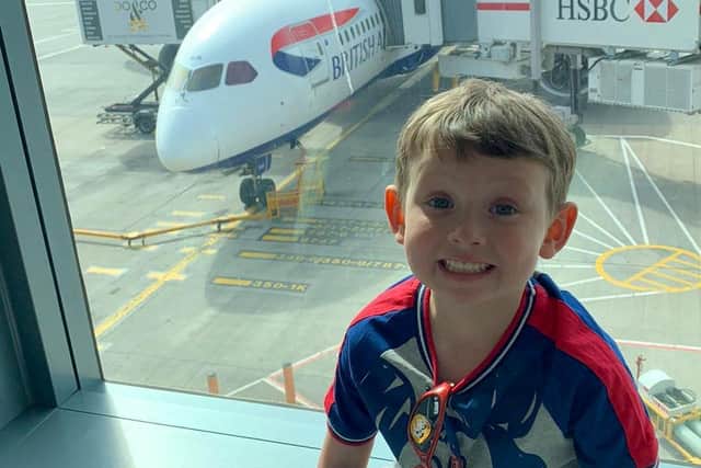 Brave Oliver Stephenson has travelled to New York for a pioneering medical trial aimed at preventing his cancer from returning