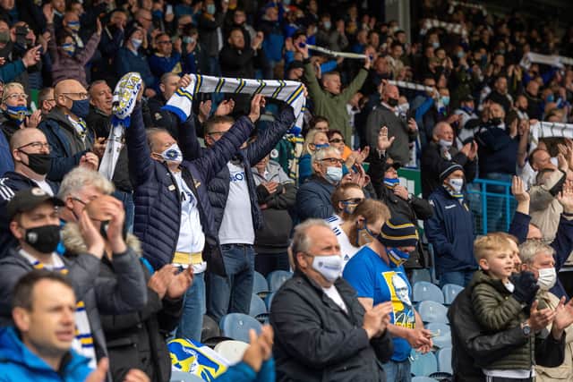 WELCOME BACK: Leeds United finally set foot inside Elland Road again on Sunday.  Picture: Bruce Rollinson