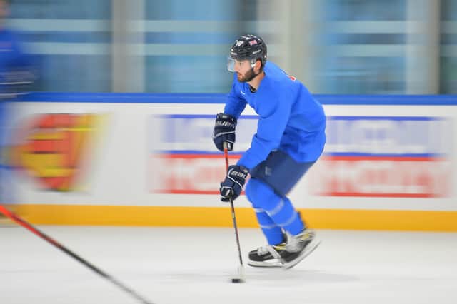 FAST FORWARD: GB winer Liam Kirk in training in Riga. Picture courtesy of Dean Woolley.