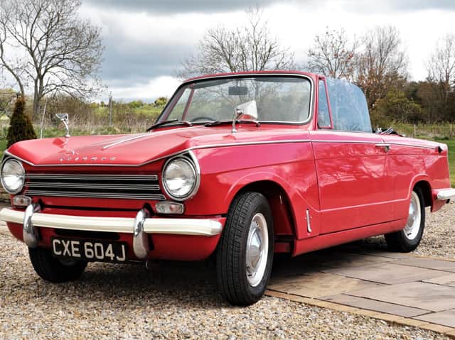 The Triumph Herald going up for sale at auction. (Pic: Tennants)