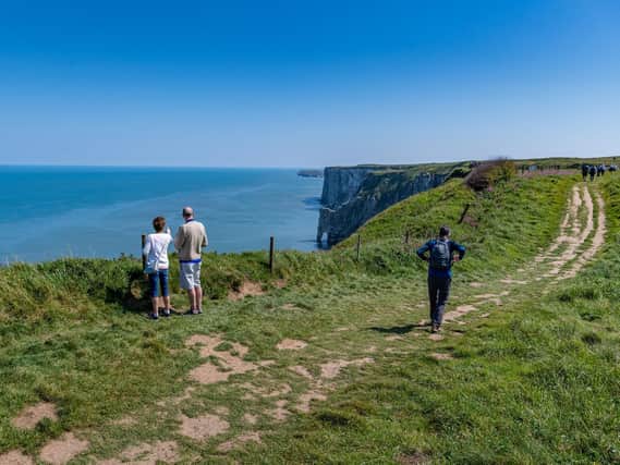 RSBP Bempton Cliffs, near Bridlington, which is home to around half a million seabirds between March and October.