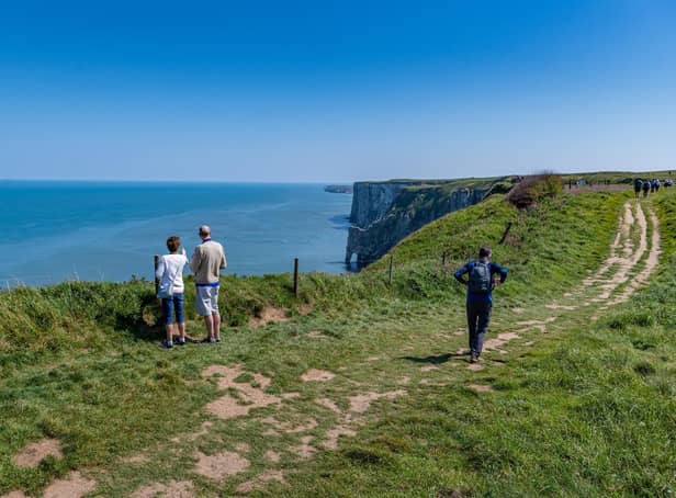 RSBP Bempton Cliffs, near Bridlington, which is home to around half a million seabirds between March and October.