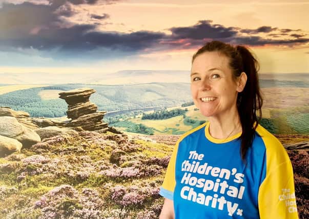 Julie Bainbridge who is doing an ultra marathon for the Children's Hospital Sheffield