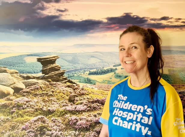 Julie Bainbridge who is doing an ultra marathon for the Children's Hospital Sheffield