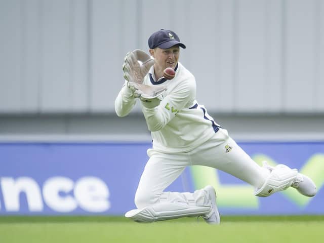 Quick loan: Yorkshire have sent wicketkeeper Jonny Tattersall,  to Gloucestershire for one match as Harry Duke keeps the gloves for the Roses match with Lancashire which starts at Old Trafford tomorrow.Picture: Allan McKenzie/SWpix.com
