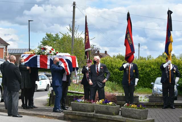 Douglas Parker's funeral was held in Sheffield on May 24