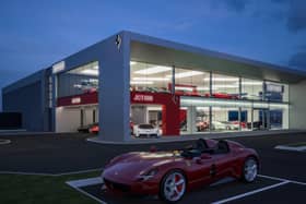 Work is finally underway on the new Ferrari Leeds showroom.