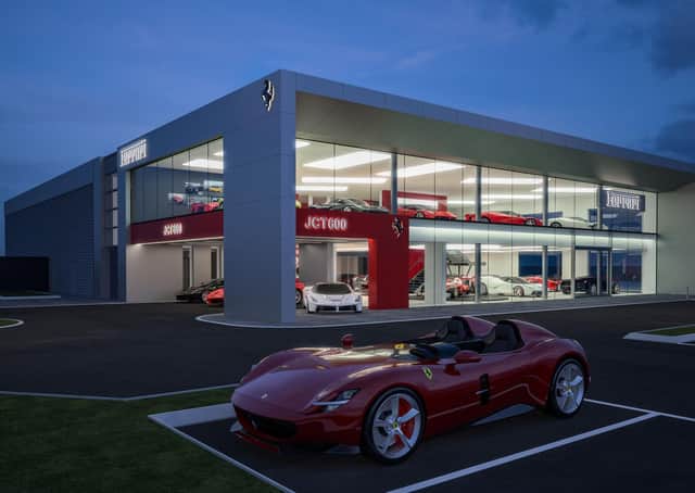 Work is finally underway on the new Ferrari Leeds showroom.