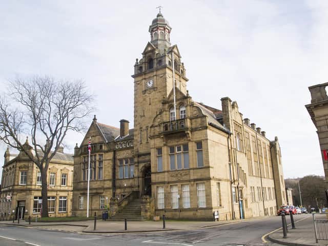 Cleckheaton Town Hall, in the Batley and Spen constituency. Picture: Jim Fitton.