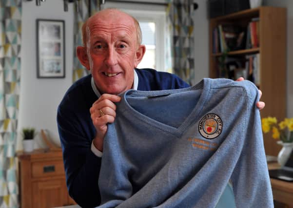 Wembley memories: Mark Lillis with his Manchester City Full Members Cupfinal jersey from 1986.  Picture: Tony Johnson.