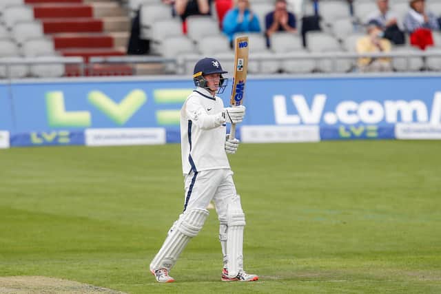 Harry Duke scored his first 50 for Yorkshire. Picture: John Heald